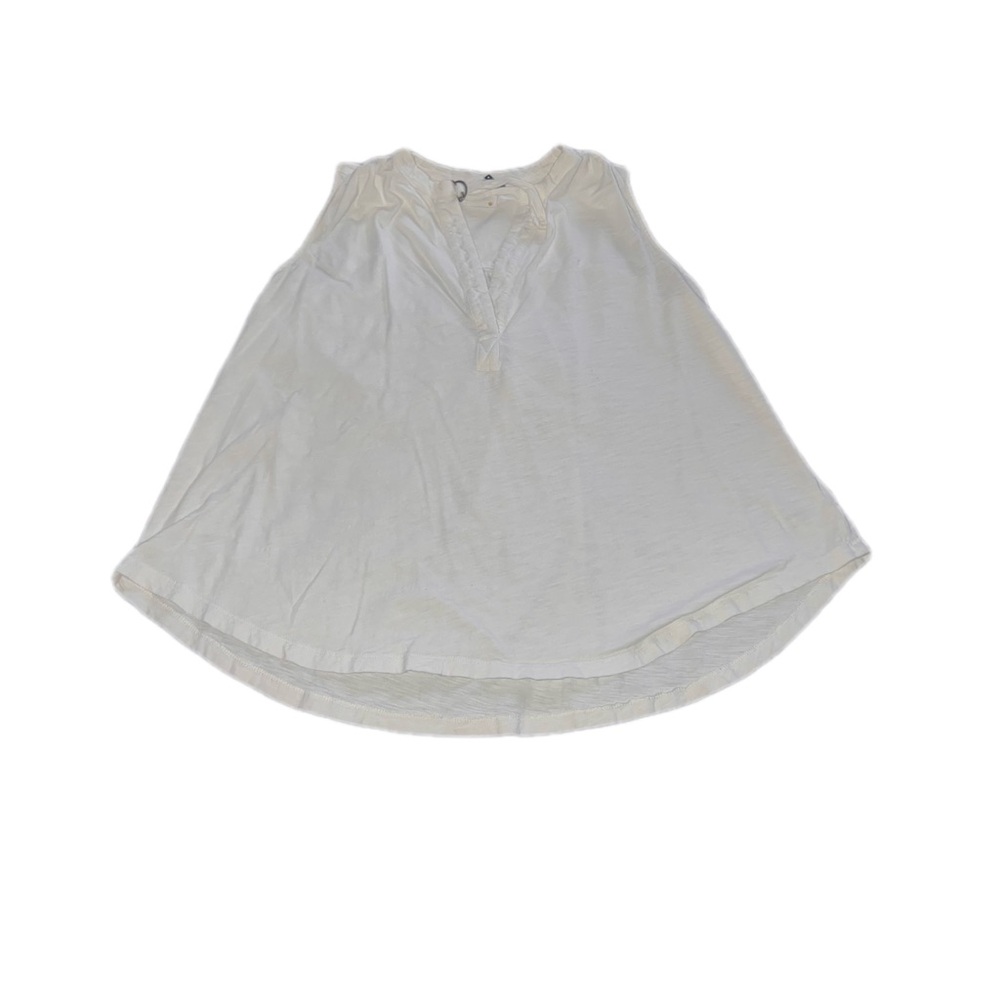 🌿 Anthropology Akemi + Kin White Sleeveless Tunic Top Size XS 100% Cotton